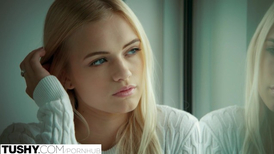 Delightful young blonde Alex Grey gets spanked before having rough anal sex