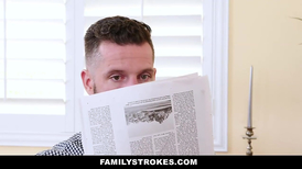 Slutty teen seduces her uncle and gets fucked in shaved cunt before getting facial cumshot