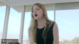 Appetizing brunette loved sensual ffm threesome hardcore fuck